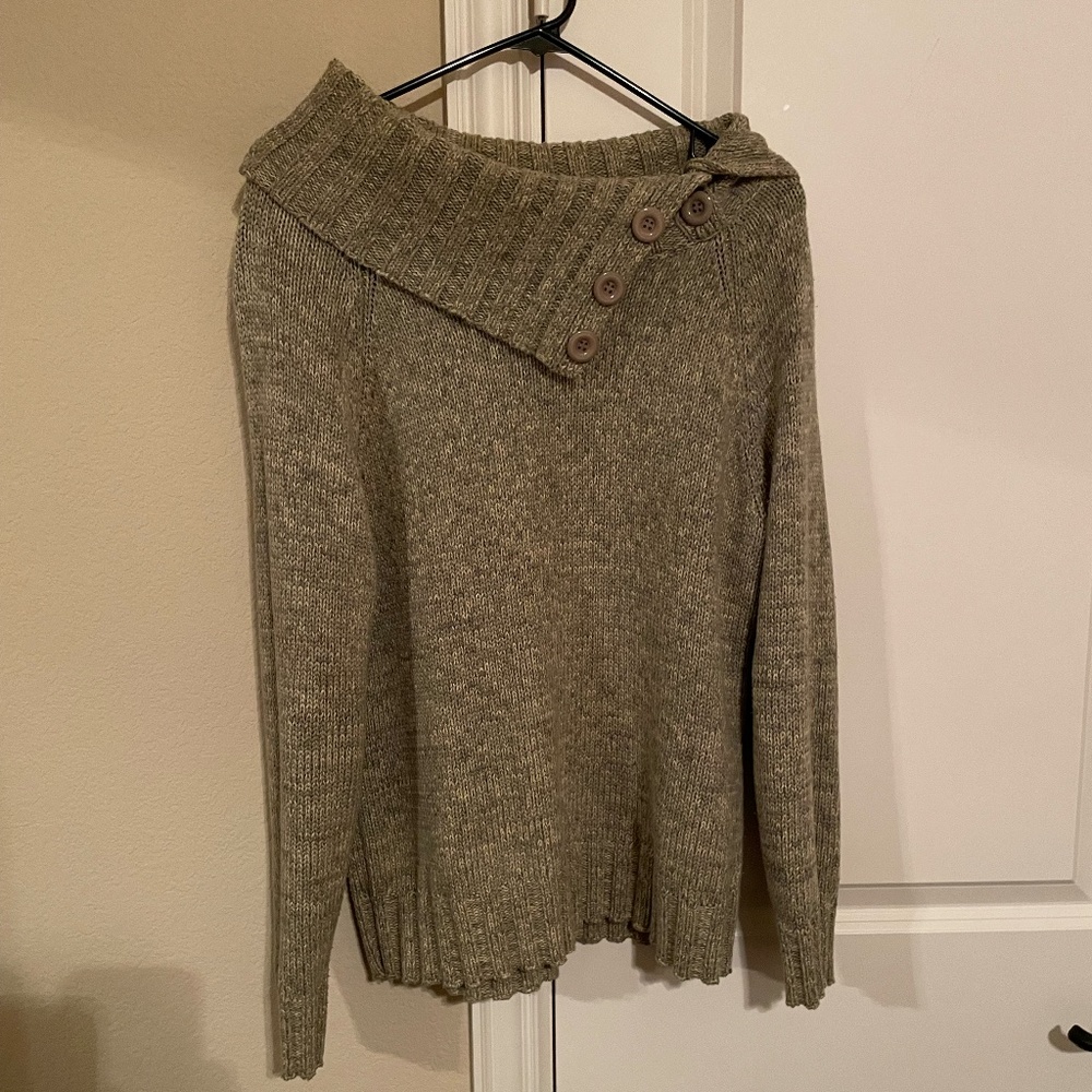 Karen Scott  Cowlneck Sweater